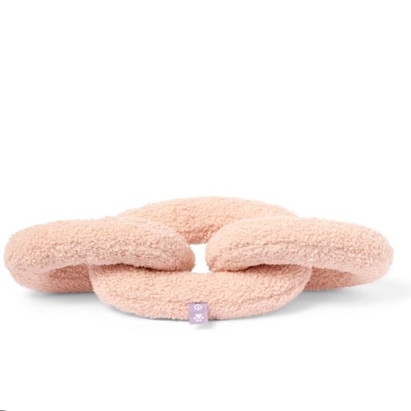 CUDDLE COLLAB NWT chain link plush dog toy -pink - Picture 1 of 2